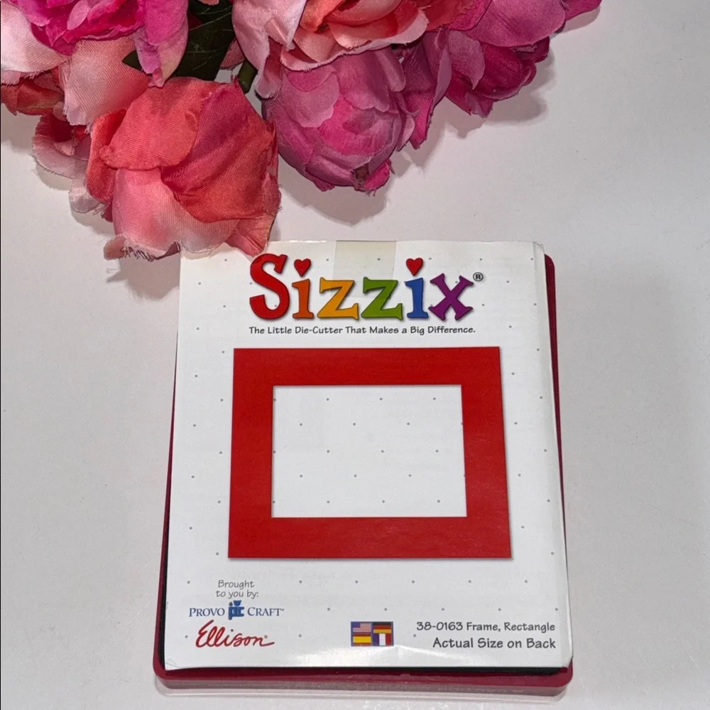 Sizzix Die Frame Rectangle Originals Photo Album Scrapbook Diecut Retired Sizzix